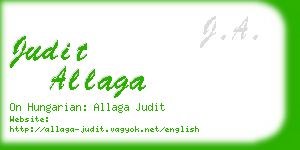 judit allaga business card